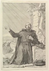 Den helige Ignatius i extas.