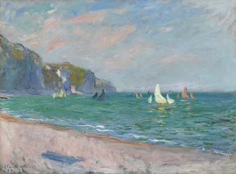 Båtar framför Pourvilles klippor, 1882
