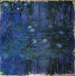 Blå näckros (olja på duk, ca 1916-19)
