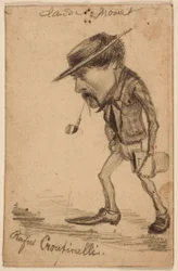 Karikatyr av Henri Cassinelli ("Rufus Croutinelli")