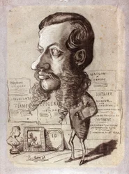 Karikatyr av Léon Manchon