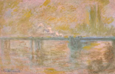 Charing-Cross Bridge i London, ca 1902 (olja på duk)