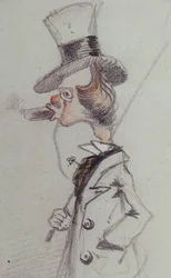 Dandy med en cigarr Dandy au Cigare, ca 1857