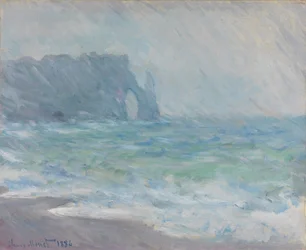Etretat i regnet