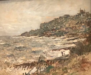Franska: Falaise de Sainte-Adresse, gråväder