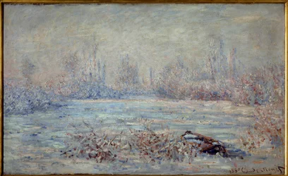 Frost nära Vetheuil 1880 Målning av Claude Monet (1840-1926) 1880 Dim. 0,61 x 1 m. Paris, Musée d