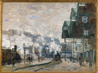 Gare St. Lazare, västra hamnen (olja på duk)