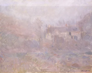 Hus i Falaise i dimman, 1885