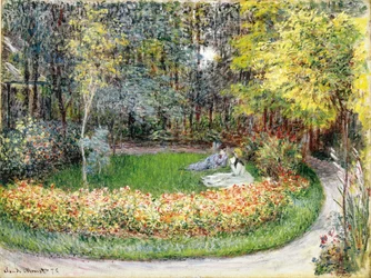 I trädgården, 1875