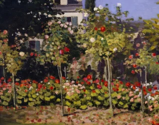 Blommande trädgård