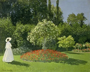 Jeanne Marie Lecadre i trädgården
