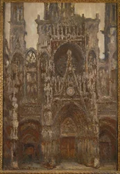 La cathedrale de Rouen: harmonie brune (olja på duk)