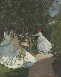 Damer i trädgården