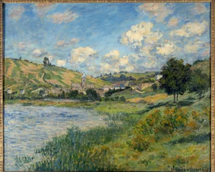Landskap. Vétheuil. Målning av Claude Monet (1840-1926)