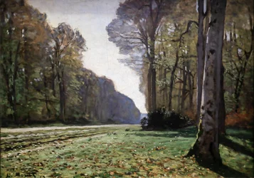 Trottoaren i Chailly 1865 (Olja på duk)