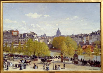 Quai du Louvre i Paris år 1867