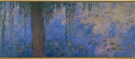 Les Nympheas: le matin aux saules (olja på duk)
