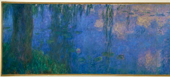 Les Nympheas: le matin aux saules (olja på duk)