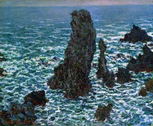 Pyramiderna vid Port-Coton, Belle-Île-en-Mer, 1886