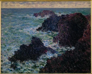 Klipporna vid Belle-Ile, den vilda kusten (olja på duk)
