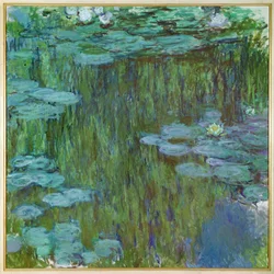 Nympheas a Giverny (olja på duk)