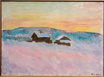 Norskt landskap, Blå hus