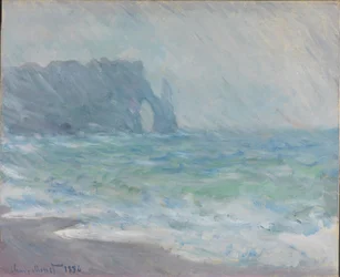 Regn i Etretat