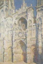 Katedralen i Rouen i fullt solljus: Harmoni i blått och guld, 1894
