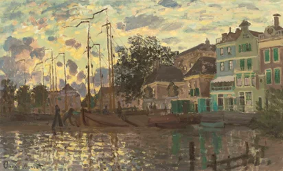 Dammen i Zaandam, kväll, 1871.