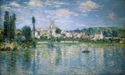 Utsikt över Vétheuil, sommar