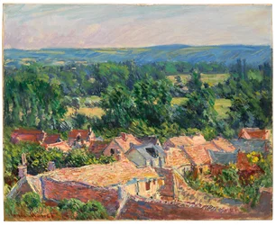 Utsikt över byn Giverny, 1886