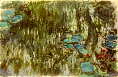 Näckrosor, reflekterad pil, c.1920