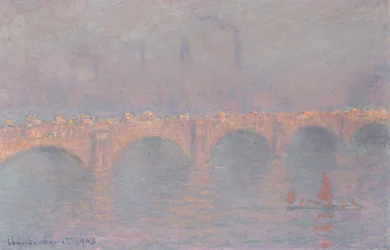 Waterloo Bridge, beslöjad sol