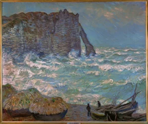Étretat, grov sjö