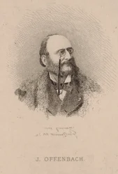 Porträtt av Jacques Offenbach 1819-1880, 1870.
