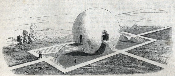 Projekt till ett vakthus vid en gård av Claude Nicolas Ledoux (1736-1806)