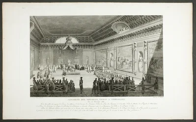 Assembly of Notable People, Held at Versailles, från serien Tableaux historiques de la Révolution française