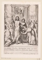 Helande av den lame mannen och den sneda kvinnan på sabbaten Miracula Domini Nostri Jesu Christi (serietitel) Miracles of Christ (serietitel)