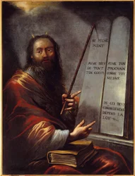 Moses och lagens tabeller Målning av Claude Vignon (1593-1670) 1600-talets sön. 1,29x0,9 m Rouen, Museum of Fine Arts