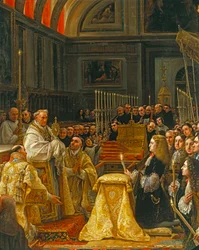 Tillbedjan av Sagrada Forma av Carlos II, kung av Spanien