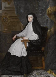 Tyska: Maria Anna von Österreich, Gemahlin König Philipps IV von Spanien, als Witwe Mariana av Österrike, Gemål till kung Filip IV av Spanien, som änka