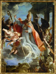 Sankt Augustinus triumf (målning på duk)