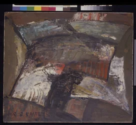 Abstraktion #3, ca 1940 (olja på panel, kartong)