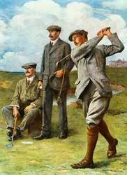 Det stora triumviratet (färg litho)