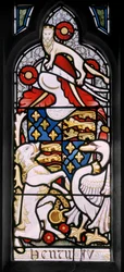 Heraldik av Henrik IV, 1867-71 (målat glas)