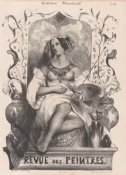 Titelsida till Revue de Peintres, 1835.