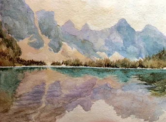 Moraine Lake (2), 2015 (akvarell)