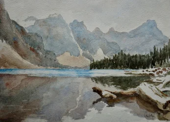 Moraine Lake IMG_2024, 2015 (akvarell)