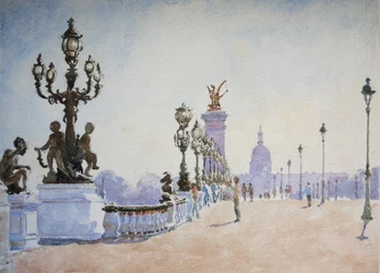 Pont Alexandre III, Paris, 2007 (akvarell)