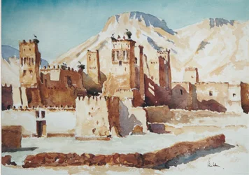 Tamdakht, morgon, 2000 (akvarell)